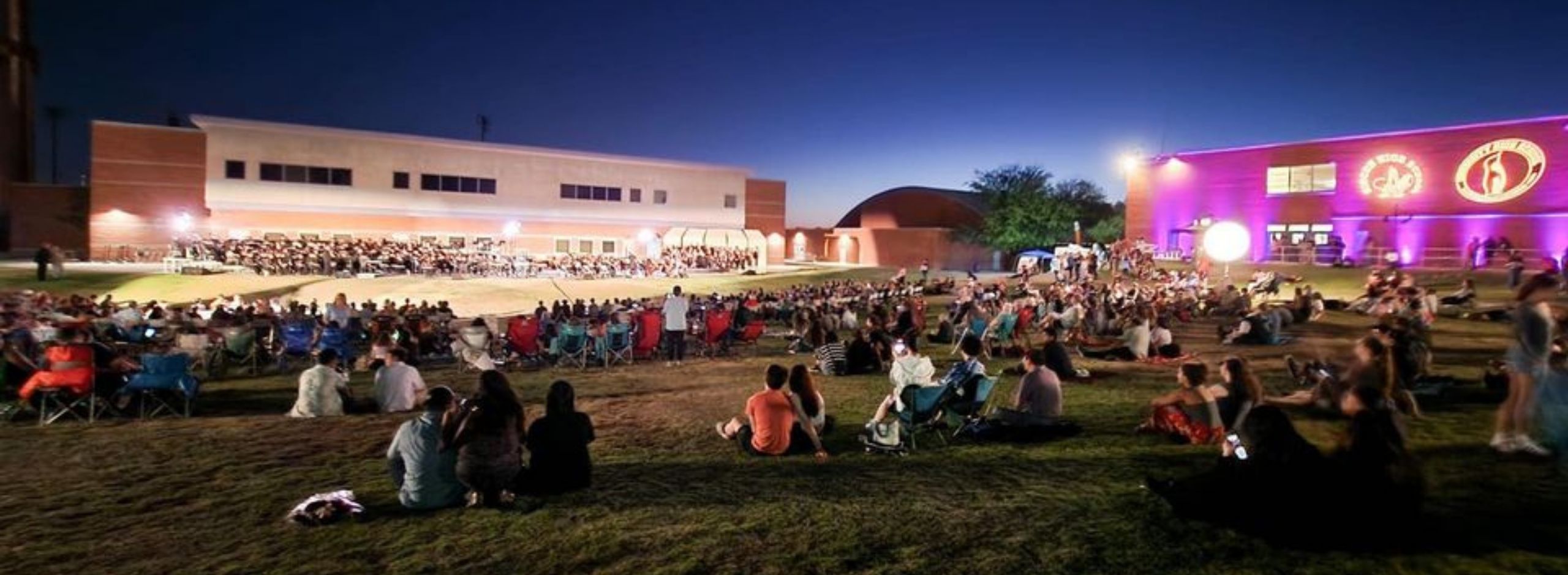 Outdoor evening event